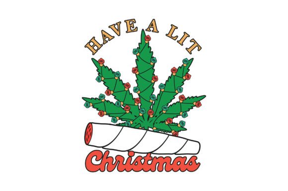 Cannabis Weed Christmas PNG SVG Graphics