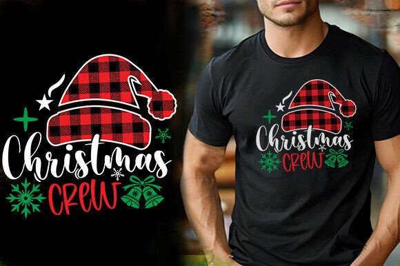 CHRISTMAS CREW VECTOR TSHIRT DESIGN