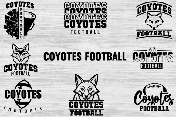 Coyotes Football Graphics for T-Shirts & Handmade Goods