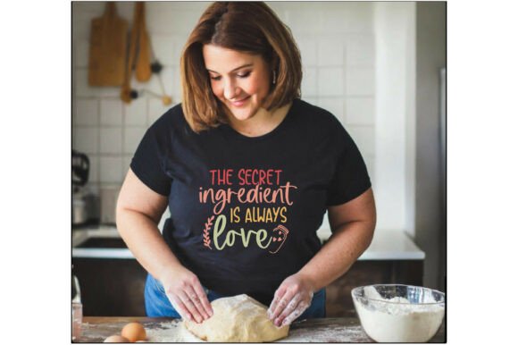 He Secret Ingredient is Always Love Graphics for T-Shirts