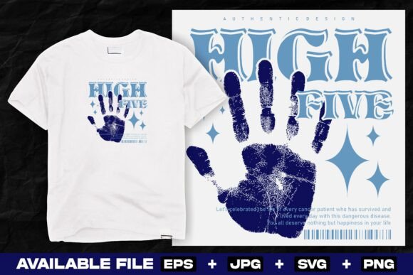 High Five Streetwear Urban Print Design Graphics
