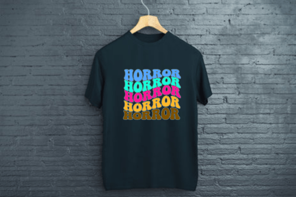 HORROR - HALLOWEEN GROOVY T SHIRT DESIG Graphics