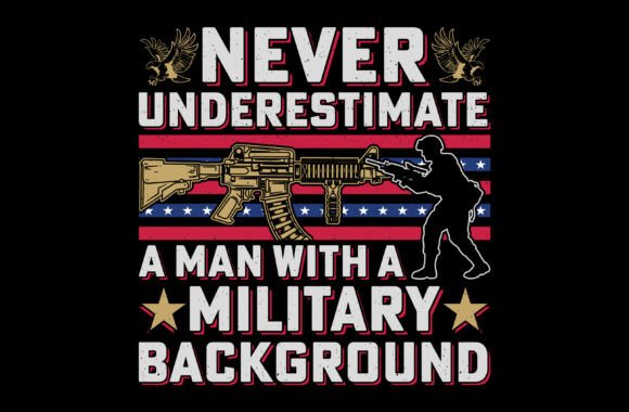 Military Background Veteran Sublimation Graphics