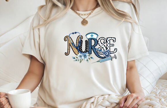 Nurse Life T-shirt Sublimation PNG: Graphics for T-Shirt Designs